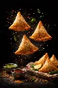 Crispy Golden Samosa Recipe _ Indian Street Food Snack _ Spicy Aloo Samosa with Chutney.webp